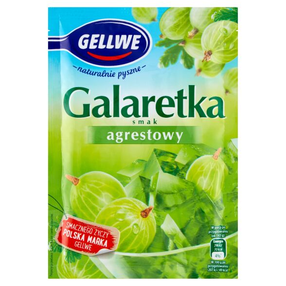 Galaretka smak agrestowy Gellwe 72g 3 szt.