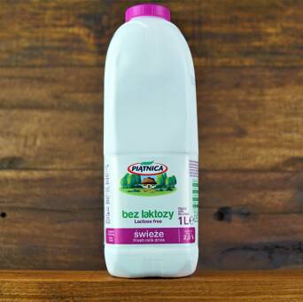 Mleko świeże bez laktozy 2% Piątnica 1l