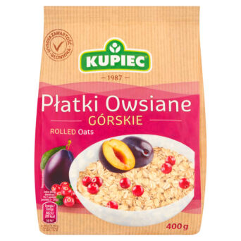 Płatki owsiane górskie Kupiec 400g