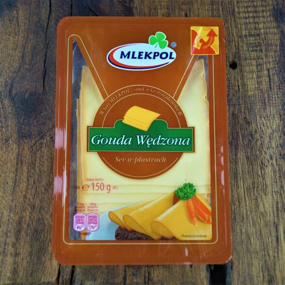 Gouda wędzony ser w plastrach Mlekpol 150g 3 szt.*