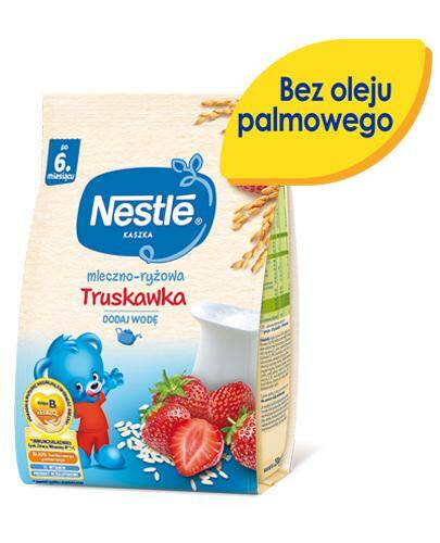 Kaszka mleczno-ryżowa truskawka po 6 miesiącu Nestle 230g 3 szt.