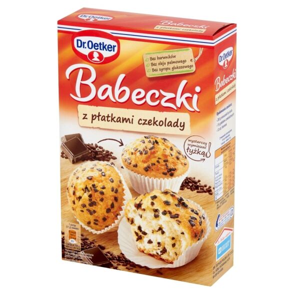 Babeczki z płatkami czekolady Dr Oetker 300g 3 szt.