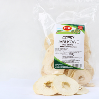 Chipsy jabłkowe bez śkórki 100g