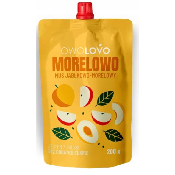 Mus owocowy Premium OWOLOVO jabłko-morela 200g