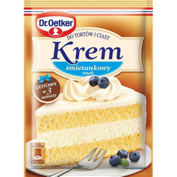 Krem do tortów i ciast śmietankowy Dr Oetker 120g