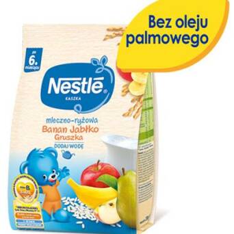 Kaszka mleczno-ryżowa banan, jabłko, gruszka po 6 miesiącu Nestle 230g