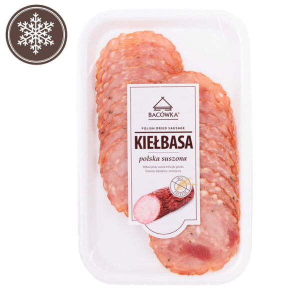 Kiełbasa polska suszona plastry Bacówka 100g