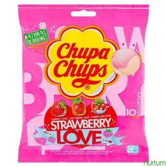 Lizaki Chupa Chups Strawberry Love 120g (10x12g) 3 op.