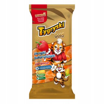 Tygryski gold chrupki kukurydziane paprykowe 100g