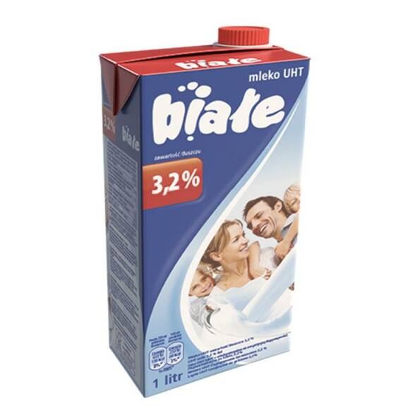 Mleko UHT 3.2% białe Mlekpol 1l