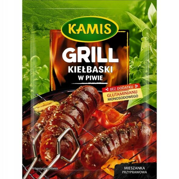 Grill kiełbaski w piwie Kamis 20g 3 szt.