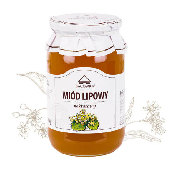 Miód Lipowy nektarowy Bacówka 1200g 