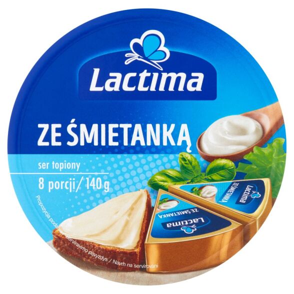 Ser topiony śmietankowy krążek Lactima 140g