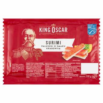 Surimi paluszki o smaku krabowym King Oscar 100g