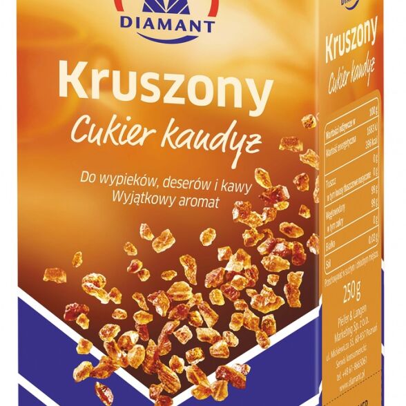 Cukier kruszony kandyzowany brązowy Diamant 250g