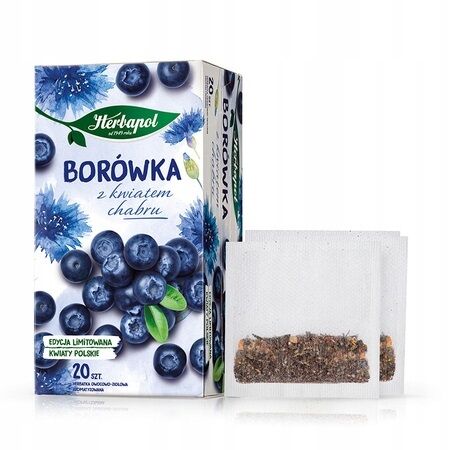 Herbata borówka z kwiatem chabru Herbapol 46g 3 szt.