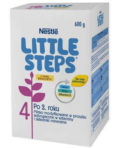 Mleko modyfikowane w proszku o smaku waniliowym po 2 roku życia Little Steps 4 Nestle 500g