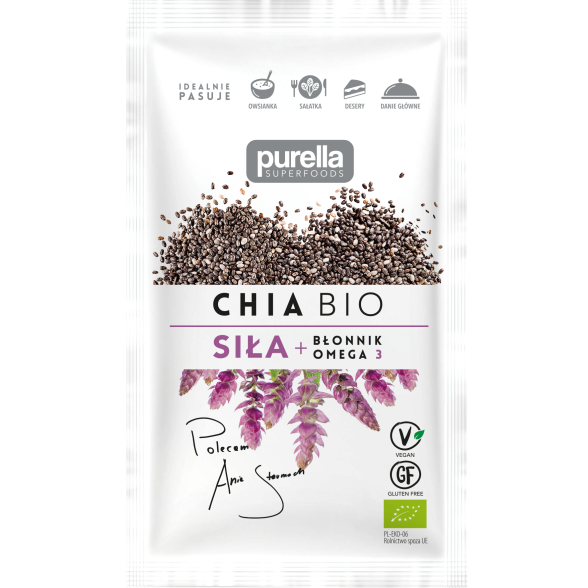 Sproszkowane nasiona chia Bio Purella 50g
