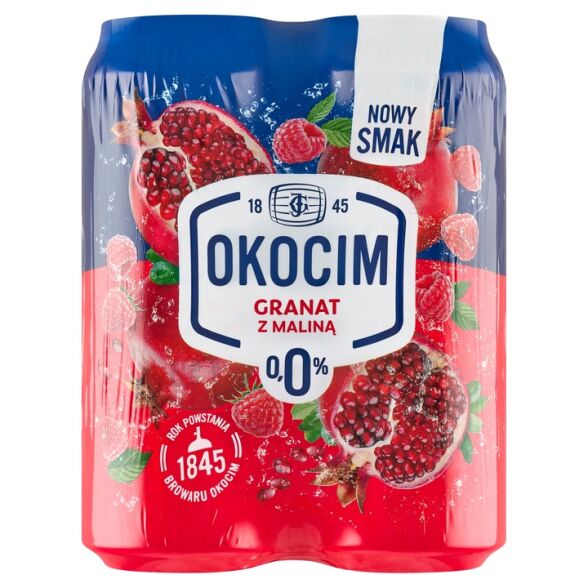 Okocim granat z maliną 500ml(4-pak) 3 op.