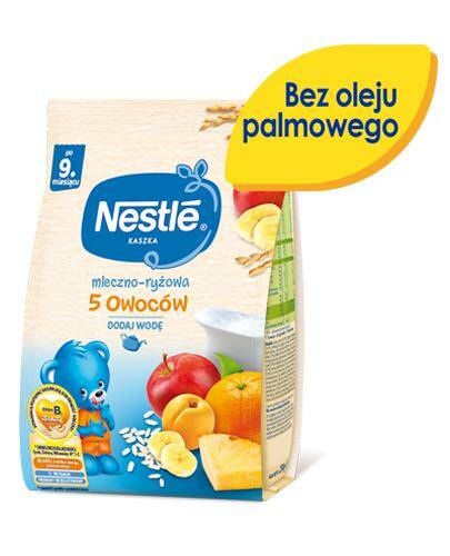 Kaszka mleczno-ryżowa 5 owoców po 9 miesiącu Nestle 230g