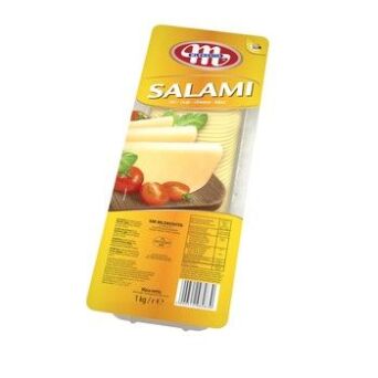 Ser salami w plastrach Mlekovita 1 kg 2 op.