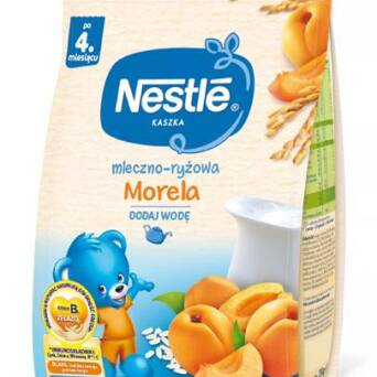 Kaszka mleczno-ryżowa morela po 4 miesiącu Nestle 230g