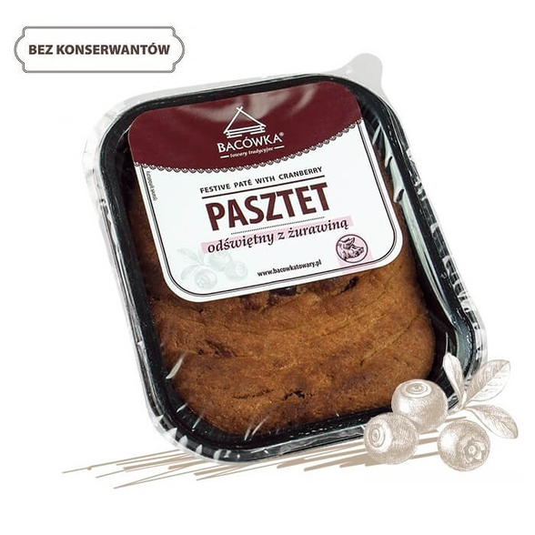 Pasztet odświętny z żurawiną Bacówka (foremka) 350g