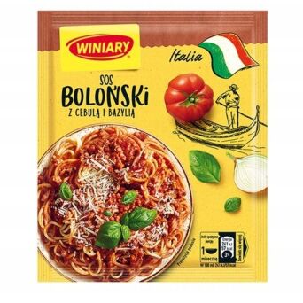 Sos italia boloński z cebulą i bazylią Winiary 46g 3 szt.