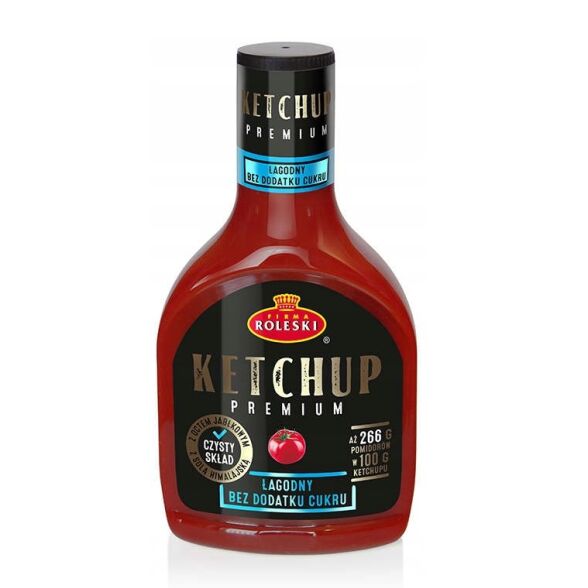 Ketchup premium łagodny bez dodatku cukru Roleski 425g