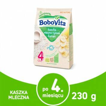 Kaszka mleczno-ryżowa banan po 4 miesiącu BoboVita 230g