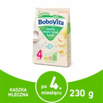Kaszka mleczno-ryżowa banan po 4 miesiącu BoboVita 230g