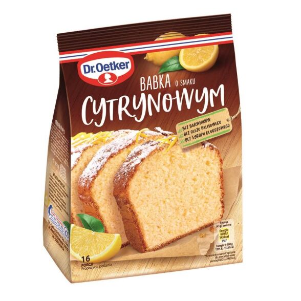 Babka o smaku cytrynowym Dr Oetker 375g 3 szt.