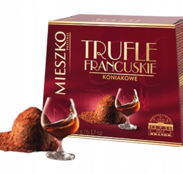 Trufle francuskie koniakowe Mieszko 175g