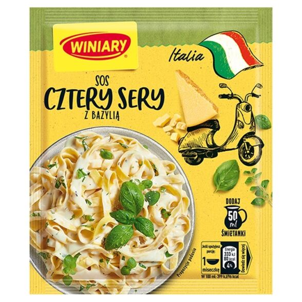 Sos italia cztery sery z bazylią Winiary 45g 3 szt.