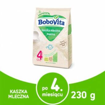 Kaszka mleczna manna po 4 miesiącu BoboVita 230g 3 szt.
