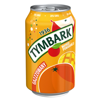 Tymbark gazzzowany mango-pomarańcza puszka 330ml