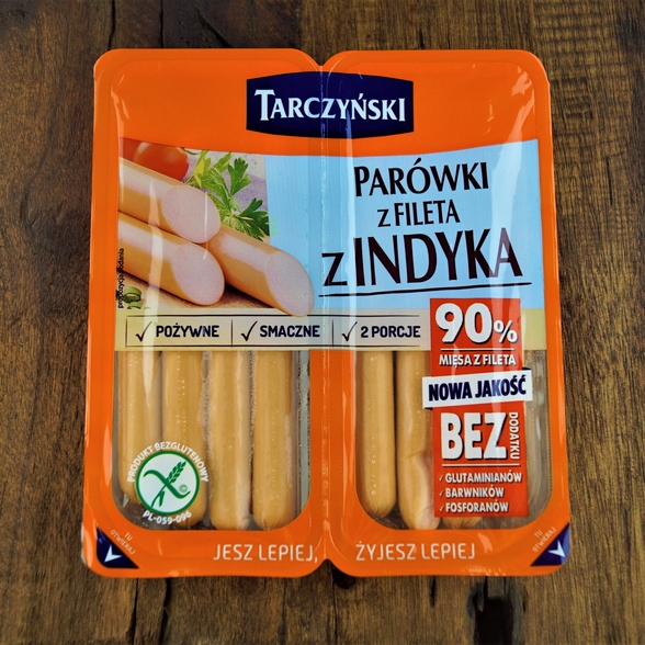 Parówki z fileta z indyka Tarczyński 160g