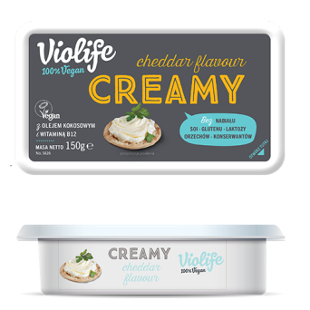 Creamy cheddar flavour Violife 150g