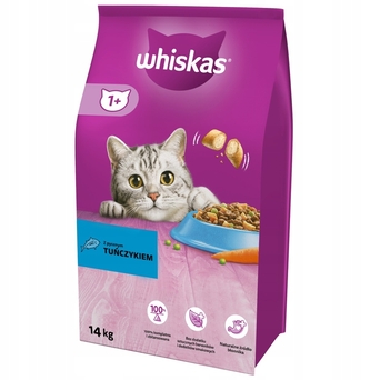 Whiskas 1+ sucha karma dla kotów z tuńczykiem 14kg