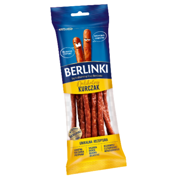 Kabanosy Berlinki delikatny kurczak 85g