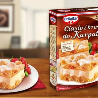 Ciasto i krem do Karpatki Dr Oetker 380g 3 szt.