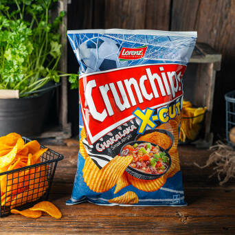 Crunchips X-Cut chipsy karbowane chakalaka Lorenz 140g
