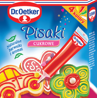 Pisaki cukrowe (4 kolory) Dr Oetker 76g 3 szt.