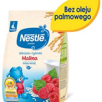 Kaszka mleczno-ryżowa malina po 4 miesiącu Nestle 230g 3 szt.