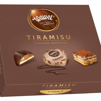 Tiramisu czekoladki nadziewane Wawel 330g 3 zt.