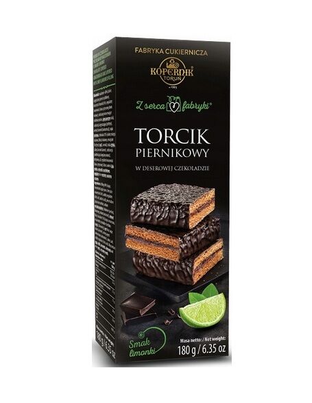 Torcik premium piernikowy o smaku limonki Kopernik 180g