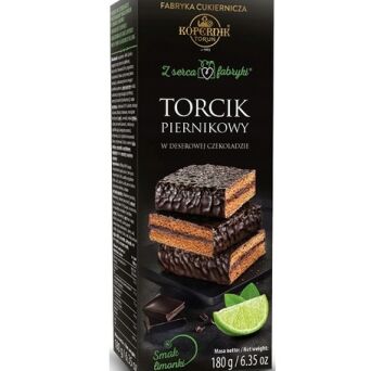 Torcik premium piernikowy o smaku limonki Kopernik 180g