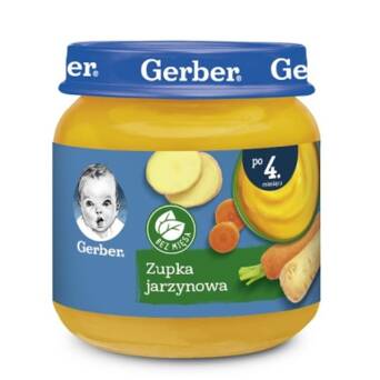 Zupka jarzynowa dla niemowląt po 4 miesiącu Gerber 125g 3 szt.