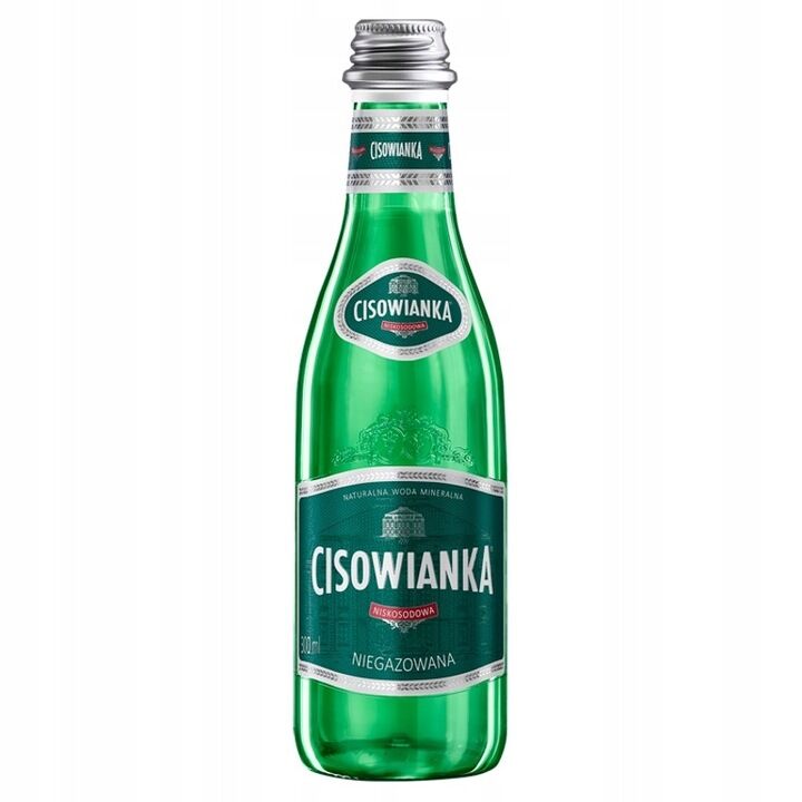 Cisowianka w szklanej butelce woda mineralna niegazowana 300ml 6 szt ...