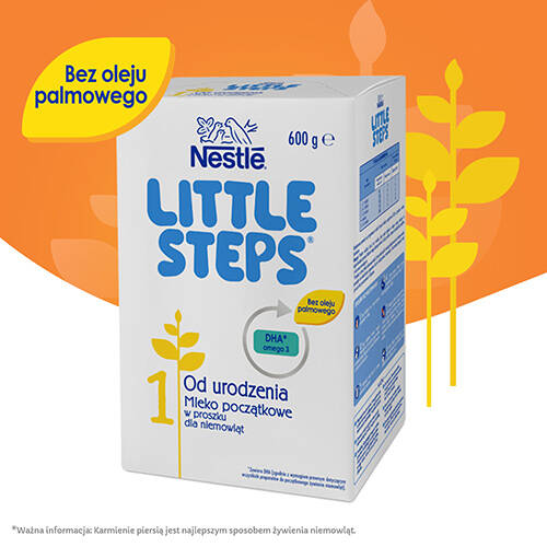 Mleko początkowe w proszku dla niemowląt Little Steps 1 Nestle 500g 3 szt.